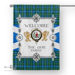 Lyon Flag Lyon Tartan Garden Flag - Tartan Flag Clan Badge Scottish Tartan House Flag, tartan garden flag, Tartan Flag, Crest Garden Flag, Garden Flag, Ireland Garden Flag, Family Crest, Custom Flag, Custom Garden Flag, Ireland Custom Flag, clan tartan flags