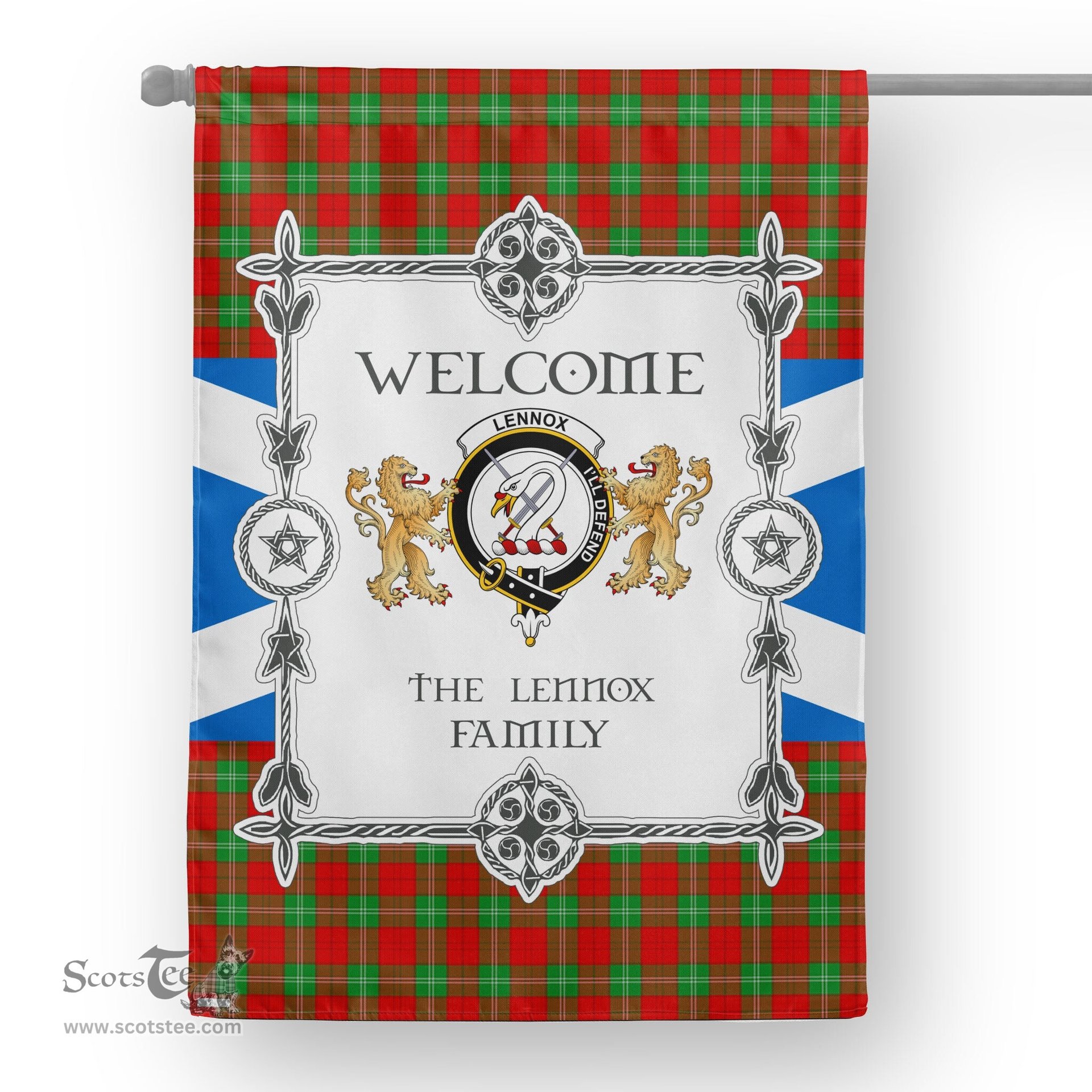 Lennox Tartan Garden Flag - Tartan Flag Clan Badge Scottish Tartan House Flag, tartan garden flag, Tartan Flag, Crest Garden Flag, Garden Flag, Ireland Garden Flag, Family Crest, Custom Flag, Custom Garden Flag, Ireland Custom Flag, clan tartan flags
