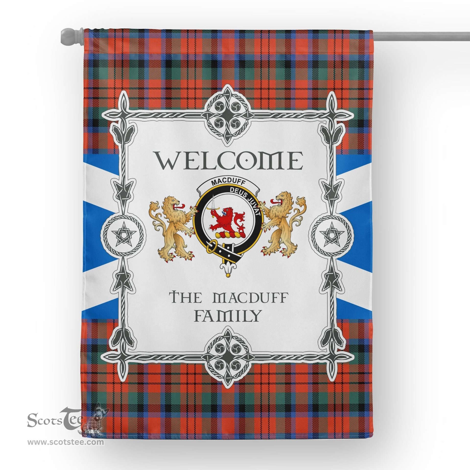 Scotstee Shop MacDuff Ancient Tartan Garden Flag - Tartan Flag Clan Badge Scottish Tartan House Flag, tartan garden flag, Tartan Flag, Crest Garden Flag, Garden Flag, Ireland Garden Flag, Family Crest, Custom Flag, Custom Garden Flag, Ireland Custom Flag, clan tartan flags