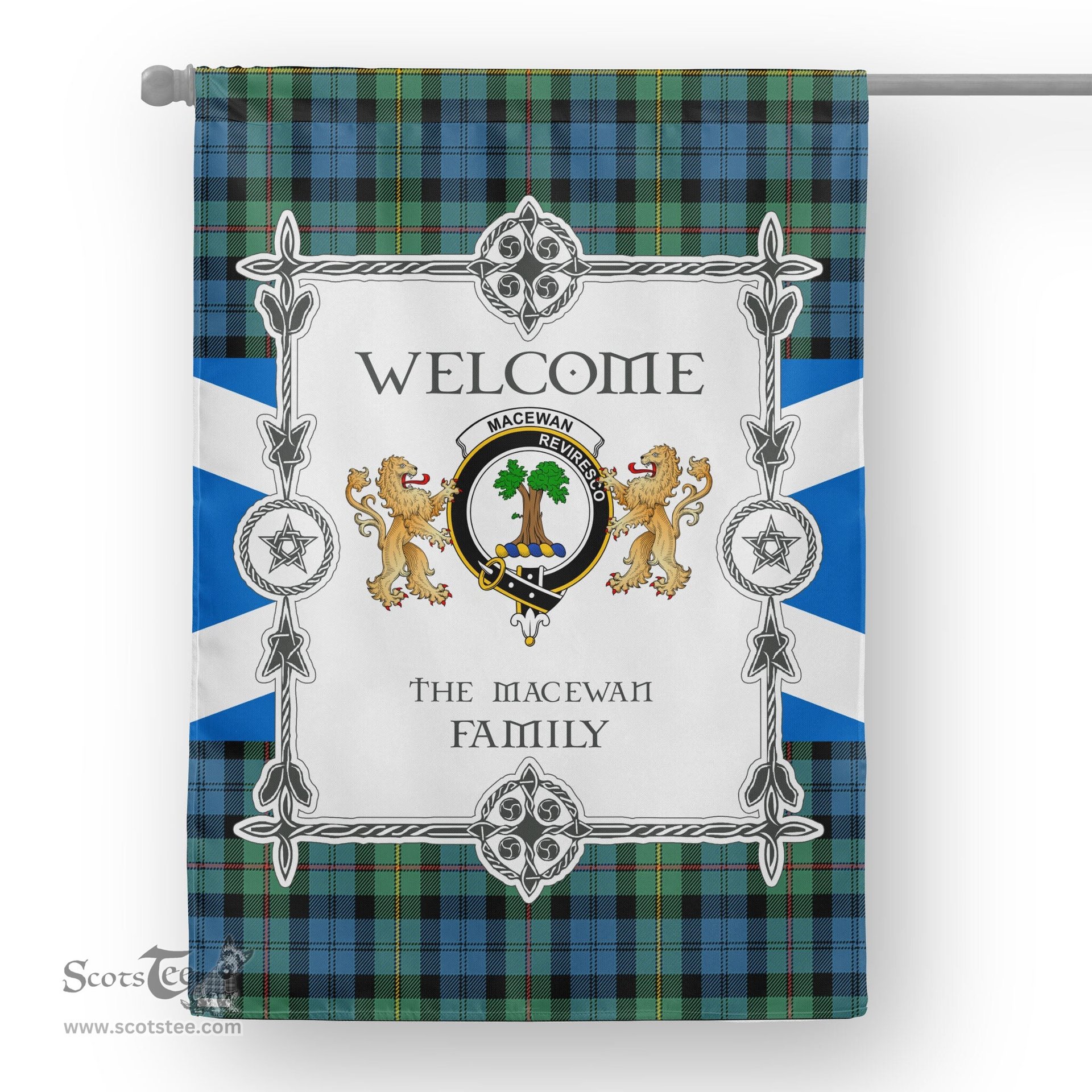 Scotstee Shop MacEwan Ancient Tartan Garden Flag - Tartan Flag Clan Badge Scottish Tartan House Flag, tartan garden flag, Tartan Flag, Crest Garden Flag, Garden Flag, Ireland Garden Flag, Family Crest, Custom Flag, Custom Garden Flag, Ireland Custom Flag, clan tartan flags