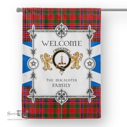 MacAlister Modern Tartan Garden Flag - Tartan Flag Clan Badge Scottish Tartan House Flag, tartan garden flag, Tartan Flag, Crest Garden Flag, Garden Flag, Ireland Garden Flag, Family Crest, Custom Flag, Custom Garden Flag, Ireland Custom Flag, clan tartan flags