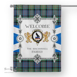 Scotstee Shop MacDonnell Of Glengarry Ancient Tartan Garden Flag - Tartan Flag Clan Badge Scottish Tartan House Flag, tartan garden flag, Tartan Flag, Crest Garden Flag, Garden Flag, Ireland Garden Flag, Family Crest, Custom Flag, Custom Garden Flag, Ireland Custom Flag, clan tartan flags