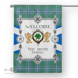 Irvine Flag Irvine Tartan Garden Flag - Tartan Flag Clan Badge Scottish Tartan House Flag, tartan garden flag, Tartan Flag, Crest Garden Flag, Garden Flag, Ireland Garden Flag, Family Crest, Custom Flag, Custom Garden Flag, Ireland Custom Flag, clan tartan flags