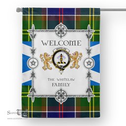 Scotstee Shop Whitelaw Modern Tartan Garden Flag - Tartan Flag Clan Badge Scottish Tartan House Flag, tartan garden flag, Tartan Flag, Crest Garden Flag, Garden Flag, Ireland Garden Flag, Family Crest, Custom Flag, Custom Garden Flag, Ireland Custom Flag, clan tartan flags