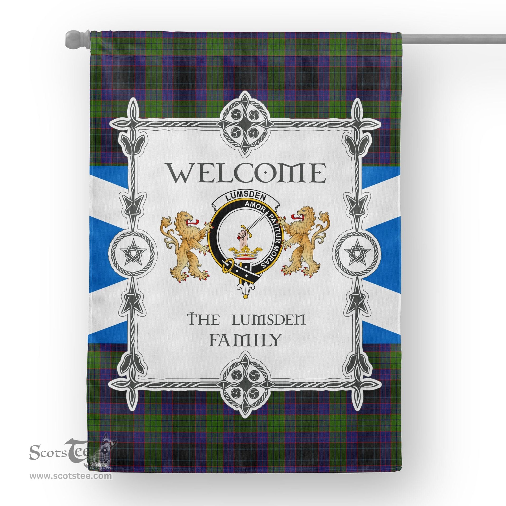 Lumsden Hunting Tartan Garden Flag - Tartan Flag Clan Badge Scottish Tartan House Flag, tartan garden flag, Tartan Flag, Crest Garden Flag, Garden Flag, Ireland Garden Flag, Family Crest, Custom Flag, Custom Garden Flag, Ireland Custom Flag, clan tartan flags