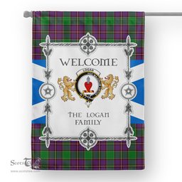 Logan Tartan Garden Flag - Tartan Flag Clan Badge Scottish Tartan House Flag, tartan garden flag, Tartan Flag, Crest Garden Flag, Garden Flag, Ireland Garden Flag, Family Crest, Custom Flag, Custom Garden Flag, Ireland Custom Flag, clan tartan flags