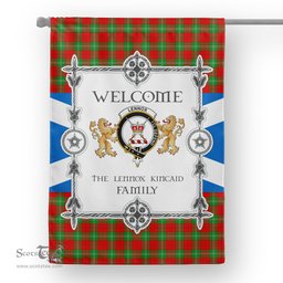 Lennox Kincaid Tartan Garden Flag - Tartan Flag Clan Badge Scottish Tartan House Flag, tartan garden flag, Tartan Flag, Crest Garden Flag, Garden Flag, Ireland Garden Flag, Family Crest, Custom Flag, Custom Garden Flag, Ireland Custom Flag, clan tartan flags