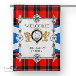 Scotstee Shop Ramsay Modern Tartan Garden Flag - Tartan Flag Clan Badge Scottish Tartan House Flag, tartan garden flag, Tartan Flag, Crest Garden Flag, Garden Flag, Ireland Garden Flag, Family Crest, Custom Flag, Custom Garden Flag, Ireland Custom Flag, clan tartan flags