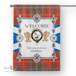 Scotstee Shop MacDougall Ancient Tartan Garden Flag - Tartan Flag Clan Badge Scottish Tartan House Flag, tartan garden flag, Tartan Flag, Crest Garden Flag, Garden Flag, Ireland Garden Flag, Family Crest, Custom Flag, Custom Garden Flag, Ireland Custom Flag, clan tartan flags