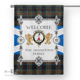 Scotstee Shop Dennistoun Tartan Garden Flag - Tartan Flag Clan Badge Scottish Tartan House Flag, tartan garden flag, Tartan Flag, Crest Garden Flag, Garden Flag, Ireland Garden Flag, Family Crest, Custom Flag, Custom Garden Flag, Ireland Custom Flag, clan tartan flags