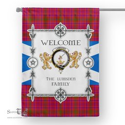 Lumsden Of Clova Tartan Garden Flag - Tartan Flag Clan Badge Scottish Tartan House Flag, tartan garden flag, Tartan Flag, Crest Garden Flag, Garden Flag, Ireland Garden Flag, Family Crest, Custom Flag, Custom Garden Flag, Ireland Custom Flag, clan tartan flags