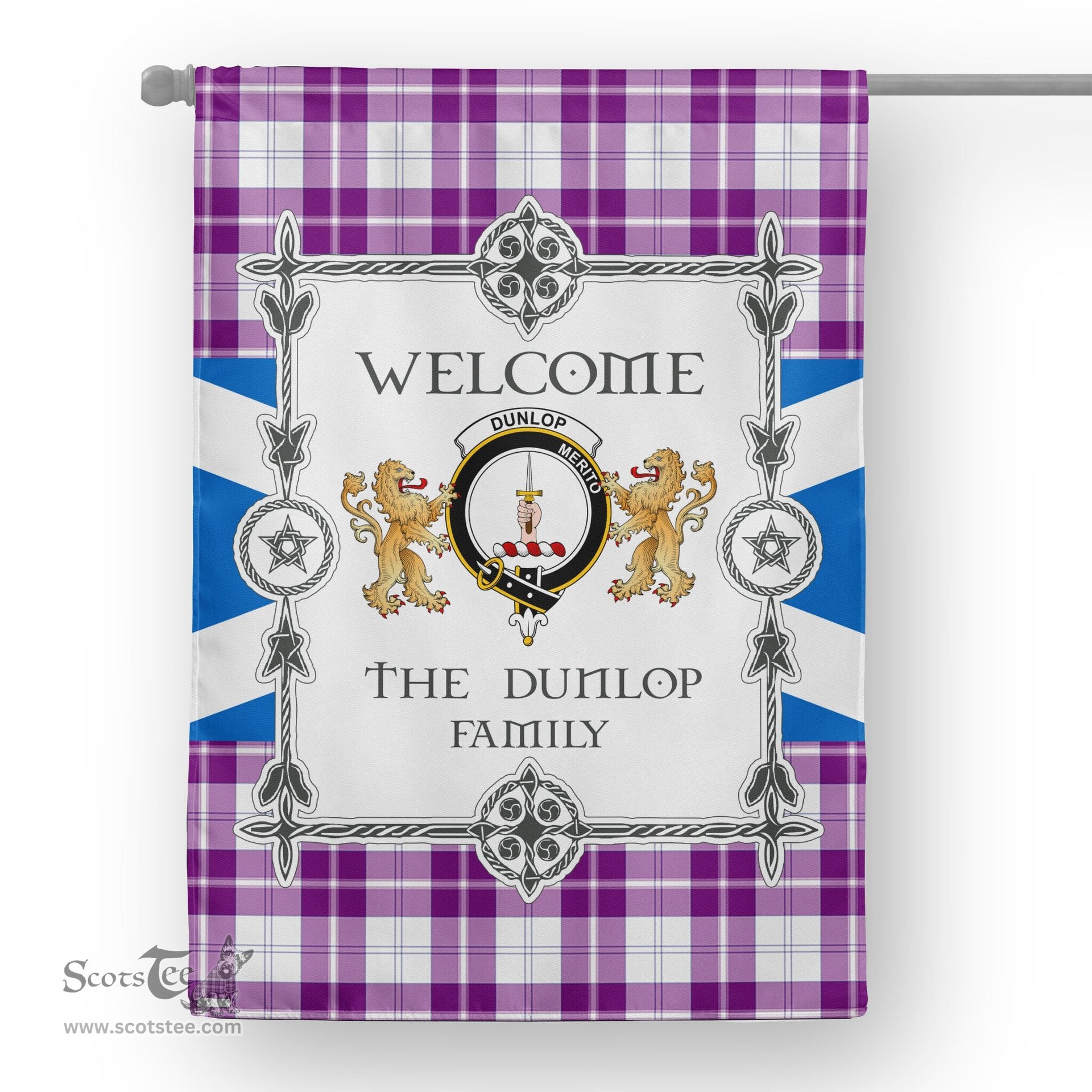Dunlop Dress Tartan Garden Flag - Tartan Flag Clan Badge Scottish Tartan House Flag, tartan garden flag, Tartan Flag, Crest Garden Flag, Garden Flag, Ireland Garden Flag, Family Crest, Custom Flag, Custom Garden Flag, Ireland Custom Flag, clan tartan flags
