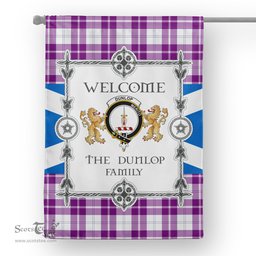 Dunlop Dress Tartan Garden Flag - Tartan Flag Clan Badge Scottish Tartan House Flag, tartan garden flag, Tartan Flag, Crest Garden Flag, Garden Flag, Ireland Garden Flag, Family Crest, Custom Flag, Custom Garden Flag, Ireland Custom Flag, clan tartan flags