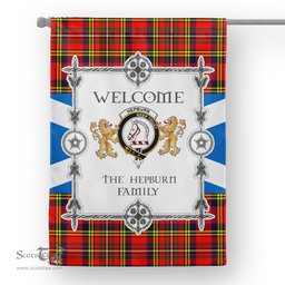 Hepburn Tartan Garden Flag - Tartan Flag Clan Badge Scottish Tartan House Flag, tartan garden flag, Tartan Flag, Crest Garden Flag, Garden Flag, Ireland Garden Flag, Family Crest, Custom Flag, Custom Garden Flag, Ireland Custom Flag, clan tartan flags