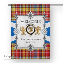 Scotstee Shop Drummond Of Strathallan Tartan Garden Flag - Tartan Flag Clan Badge Scottish Tartan House Flag, tartan garden flag, Tartan Flag, Crest Garden Flag, Garden Flag, Ireland Garden Flag, Family Crest, Custom Flag, Custom Garden Flag, Ireland Custom Flag, clan tartan flags