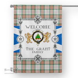 Grant Of Auchnarrow Tartan Garden Flag - Tartan Flag Clan Badge Scottish Tartan House Flag, tartan garden flag, Tartan Flag, Crest Garden Flag, Garden Flag, Ireland Garden Flag, Family Crest, Custom Flag, Custom Garden Flag, Ireland Custom Flag, clan tartan flags
