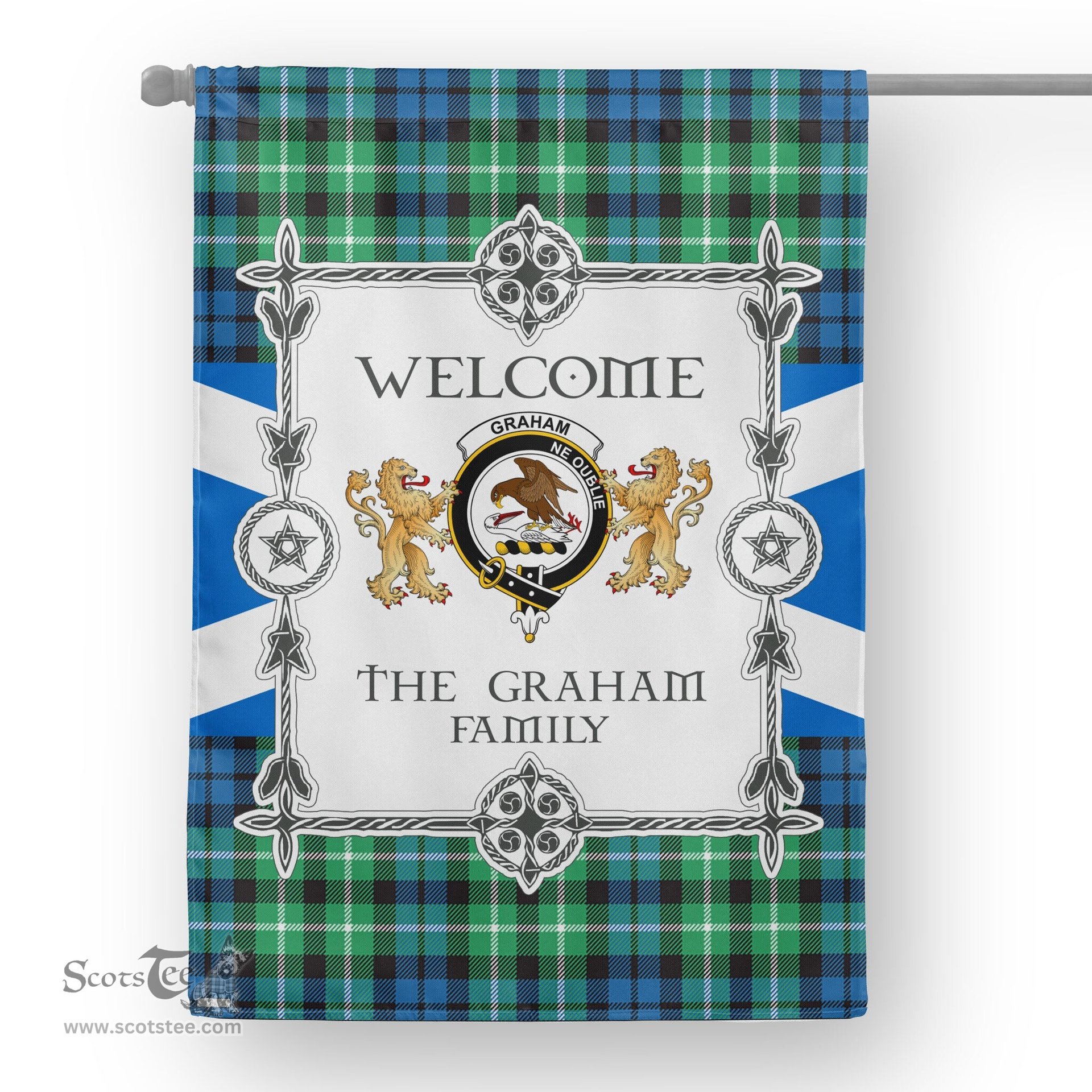 Graham Of Montrose Ancient Tartan Garden Flag - Tartan Flag Clan Badge Scottish Tartan House Flag, tartan garden flag, Tartan Flag, Crest Garden Flag, Garden Flag, Ireland Garden Flag, Family Crest, Custom Flag, Custom Garden Flag, Ireland Custom Flag, clan tartan flags