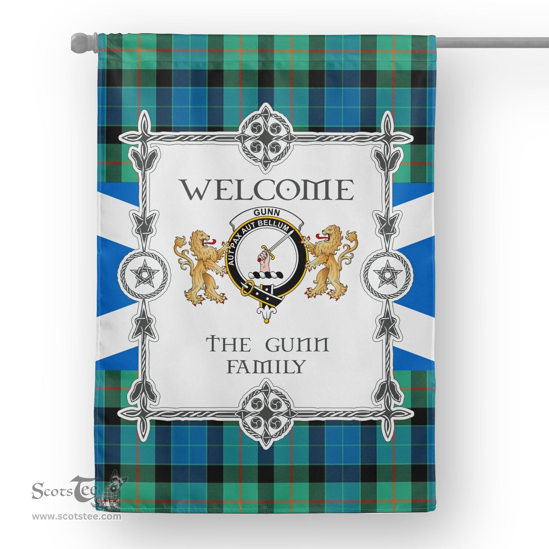 Gunn Ancient Tartan Garden Flag - Tartan Flag Clan Badge Scottish Tartan House Flag, tartan garden flag, Tartan Flag, Crest Garden Flag, Garden Flag, Ireland Garden Flag, Family Crest, Custom Flag, Custom Garden Flag, Ireland Custom Flag, clan tartan flags