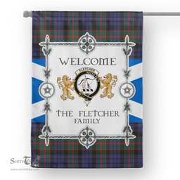 Fletcher Of Dunans Tartan Garden Flag - Tartan Flag Clan Badge Scottish Tartan House Flag, tartan garden flag, Tartan Flag, Crest Garden Flag, Garden Flag, Ireland Garden Flag, Family Crest, Custom Flag, Custom Garden Flag, Ireland Custom Flag, clan tartan flags