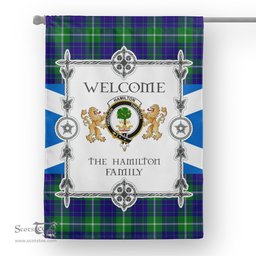 Hamilton Flag Hamilton Hunting Tartan Garden Flag - Tartan Flag Clan Badge Scottish Tartan House Flag, tartan garden flag, Tartan Flag, Crest Garden Flag, Garden Flag, Ireland Garden Flag, Family Crest, Custom Flag, Custom Garden Flag, Ireland Custom Flag, clan tartan flags
