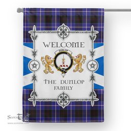 Dunlop Tartan Garden Flag - Tartan Flag Clan Badge Scottish Tartan House Flag, tartan garden flag, Tartan Flag, Crest Garden Flag, Garden Flag, Ireland Garden Flag, Family Crest, Custom Flag, Custom Garden Flag, Ireland Custom Flag, clan tartan flags