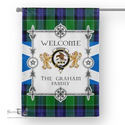 Graham Of Menteith Modern Tartan Garden Flag - Tartan Flag Clan Badge Scottish Tartan House Flag, tartan garden flag, Tartan Flag, Crest Garden Flag, Garden Flag, Ireland Garden Flag, Family Crest, Custom Flag, Custom Garden Flag, Ireland Custom Flag, clan tartan flags