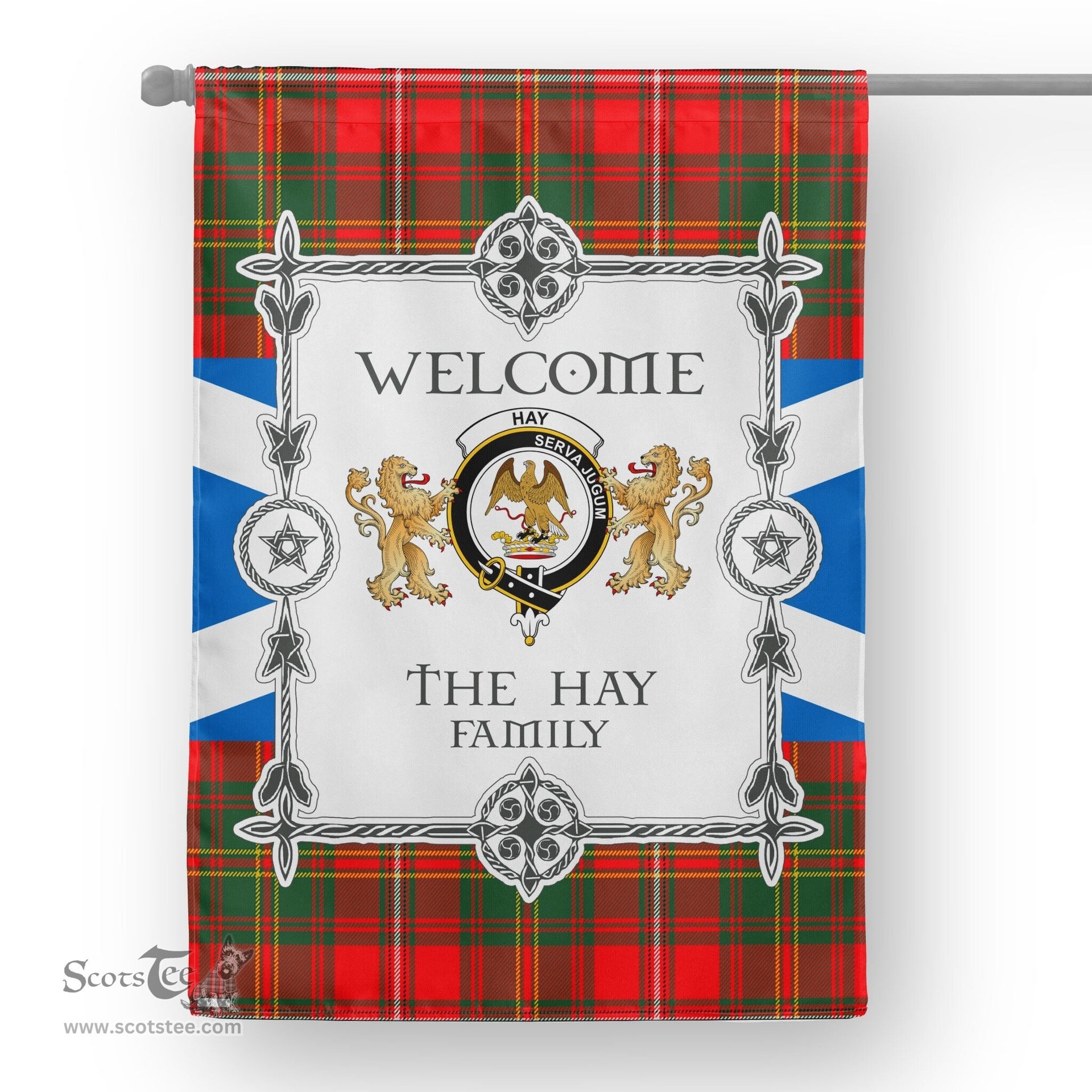Hay Modern Tartan Garden Flag - Tartan Flag Clan Badge Scottish Tartan House Flag, tartan garden flag, Tartan Flag, Crest Garden Flag, Garden Flag, Ireland Garden Flag, Family Crest, Custom Flag, Custom Garden Flag, Ireland Custom Flag, clan tartan flags