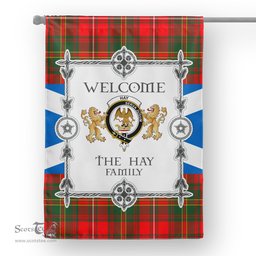 Hay Modern Tartan Garden Flag - Tartan Flag Clan Badge Scottish Tartan House Flag, tartan garden flag, Tartan Flag, Crest Garden Flag, Garden Flag, Ireland Garden Flag, Family Crest, Custom Flag, Custom Garden Flag, Ireland Custom Flag, clan tartan flags