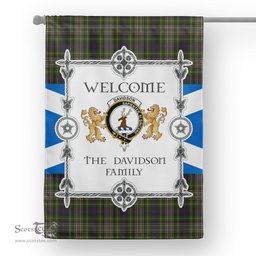 Scotstee Shop Davidson Tulloch Dress Tartan Garden Flag - Tartan Flag Clan Badge Scottish Tartan House Flag, tartan garden flag, Tartan Flag, Crest Garden Flag, Garden Flag, Ireland Garden Flag, Family Crest, Custom Flag, Custom Garden Flag, Ireland Custom Flag, clan tartan flags