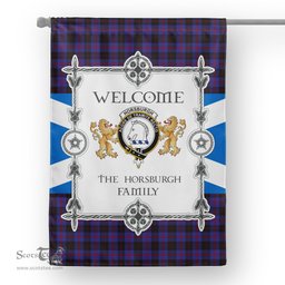 Horsburgh Tartan Garden Flag - Tartan Flag Clan Badge Scottish Tartan House Flag, tartan garden flag, Tartan Flag, Crest Garden Flag, Garden Flag, Ireland Garden Flag, Family Crest, Custom Flag, Custom Garden Flag, Ireland Custom Flag, clan tartan flags