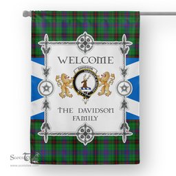 Scotstee Shop Davidson Tartan Garden Flag - Tartan Flag Clan Badge Scottish Tartan House Flag, tartan garden flag, Tartan Flag, Crest Garden Flag, Garden Flag, Ireland Garden Flag, Family Crest, Custom Flag, Custom Garden Flag, Ireland Custom Flag, clan tartan flags