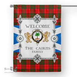 Scotstee Shop Cairns Tartan Garden Flag - Tartan Flag Clan Badge Scottish Tartan House Flag, tartan garden flag, Tartan Flag, Crest Garden Flag, Garden Flag, Ireland Garden Flag, Family Crest, Custom Flag, Custom Garden Flag, Ireland Custom Flag, clan tartan flags