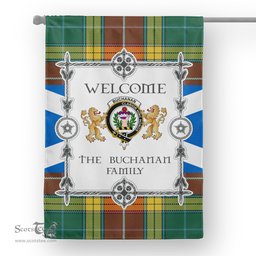 Scotstee Shop Buchanan Old Sett Tartan Garden Flag - Tartan Flag Clan Badge Scottish Tartan House Flag, tartan garden flag, Tartan Flag, Crest Garden Flag, Garden Flag, Ireland Garden Flag, Family Crest, Custom Flag, Custom Garden Flag, Ireland Custom Flag, clan tartan flags