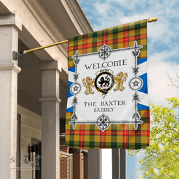 Scotstee Shop Baxter Tartan Garden Flag - Tartan Flag Clan Badge Scottish Tartan House Flag, tartan garden flag, Tartan Flag, Crest Garden Flag, Garden Flag, Ireland Garden Flag, Family Crest, Custom Flag, Custom Garden Flag, Ireland Custom Flag, clan tartan flags