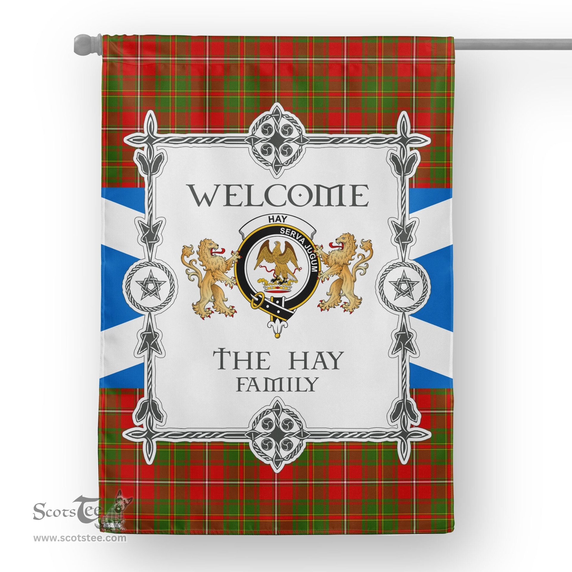 Hay Tartan Garden Flag - Tartan Flag Clan Badge Scottish Tartan House Flag, tartan garden flag, Tartan Flag, Crest Garden Flag, Garden Flag, Ireland Garden Flag, Family Crest, Custom Flag, Custom Garden Flag, Ireland Custom Flag, clan tartan flags