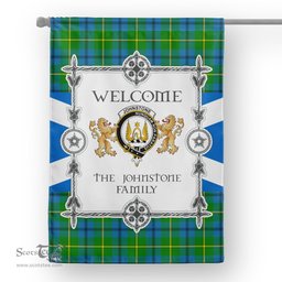Johnston Tartan Garden Flag - Tartan Flag Clan Badge Scottish Tartan House Flag, tartan garden flag, Tartan Flag, Crest Garden Flag, Garden Flag, Ireland Garden Flag, Family Crest, Custom Flag, Custom Garden Flag, Ireland Custom Flag, clan tartan flags