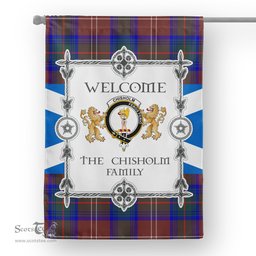 Scotstee Shop Chisholm Hunting Modern Tartan Garden Flag - Tartan Flag Clan Badge Scottish Tartan House Flag, tartan garden flag, Tartan Flag, Crest Garden Flag, Garden Flag, Ireland Garden Flag, Family Crest, Custom Flag, Custom Garden Flag, Ireland Custom Flag, clan tartan flags