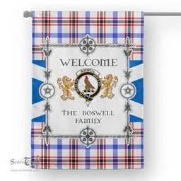 Scotstee Shop Boswell Modern Tartan Garden Flag - Tartan Flag Clan Badge Scottish Tartan House Flag, tartan garden flag, Tartan Flag, Crest Garden Flag, Garden Flag, Ireland Garden Flag, Family Crest, Custom Flag, Custom Garden Flag, Ireland Custom Flag, clan tartan flags