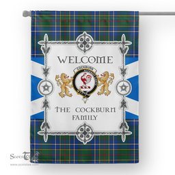 Scotstee Shop Cockburn Ancient Tartan Garden Flag - Tartan Flag Clan Badge Scottish Tartan House Flag, tartan garden flag, Tartan Flag, Crest Garden Flag, Garden Flag, Ireland Garden Flag, Family Crest, Custom Flag, Custom Garden Flag, Ireland Custom Flag, clan tartan flags