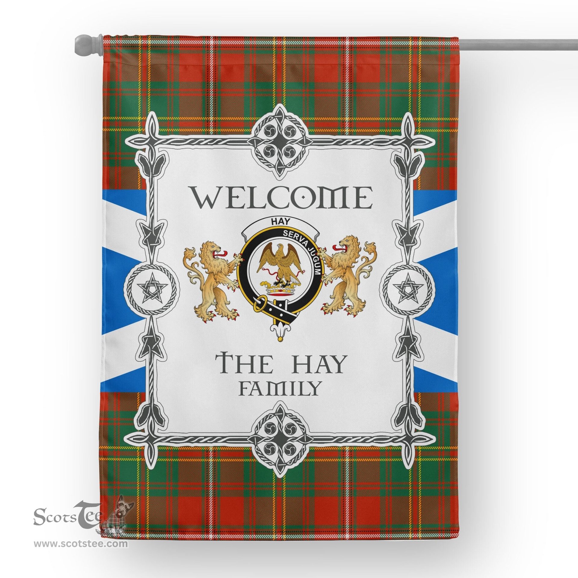 Hay Ancient Tartan Garden Flag - Tartan Flag Clan Badge Scottish Tartan House Flag, tartan garden flag, Tartan Flag, Crest Garden Flag, Garden Flag, Ireland Garden Flag, Family Crest, Custom Flag, Custom Garden Flag, Ireland Custom Flag, clan tartan flags