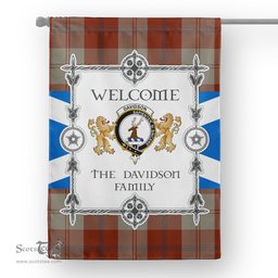 Scotstee Shop Davidson Dress Dancers Tartan Garden Flag - Tartan Flag Clan Badge Scottish Tartan House Flag, tartan garden flag, Tartan Flag, Crest Garden Flag, Garden Flag, Ireland Garden Flag, Family Crest, Custom Flag, Custom Garden Flag, Ireland Custom Flag, clan tartan flags