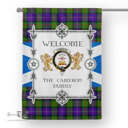 Scotstee Shop Cameron Tartan Garden Flag - Tartan Flag Clan Badge Scottish Tartan House Flag, tartan garden flag, Tartan Flag, Crest Garden Flag, Garden Flag, Ireland Garden Flag, Family Crest, Custom Flag, Custom Garden Flag, Ireland Custom Flag, clan tartan flags