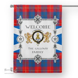 Galloway Tartan Garden Flag - Tartan Flag Clan Badge Scottish Tartan House Flag, tartan garden flag, Tartan Flag, Crest Garden Flag, Garden Flag, Ireland Garden Flag, Family Crest, Custom Flag, Custom Garden Flag, Ireland Custom Flag, clan tartan flags