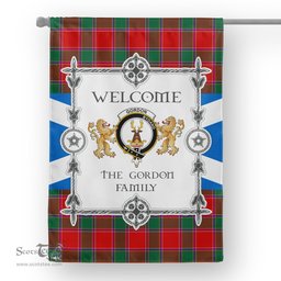 Gordon Of Abergeldie Tartan Garden Flag - Tartan Flag Clan Badge Scottish Tartan House Flag, tartan garden flag, Tartan Flag, Crest Garden Flag, Garden Flag, Ireland Garden Flag, Family Crest, Custom Flag, Custom Garden Flag, Ireland Custom Flag, clan tartan flags