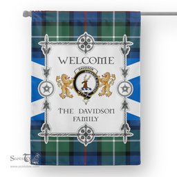 Scotstee Shop Davidson Of Tulloch Tartan Garden Flag - Tartan Flag Clan Badge Scottish Tartan House Flag, tartan garden flag, Tartan Flag, Crest Garden Flag, Garden Flag, Ireland Garden Flag, Family Crest, Custom Flag, Custom Garden Flag, Ireland Custom Flag, clan tartan flags