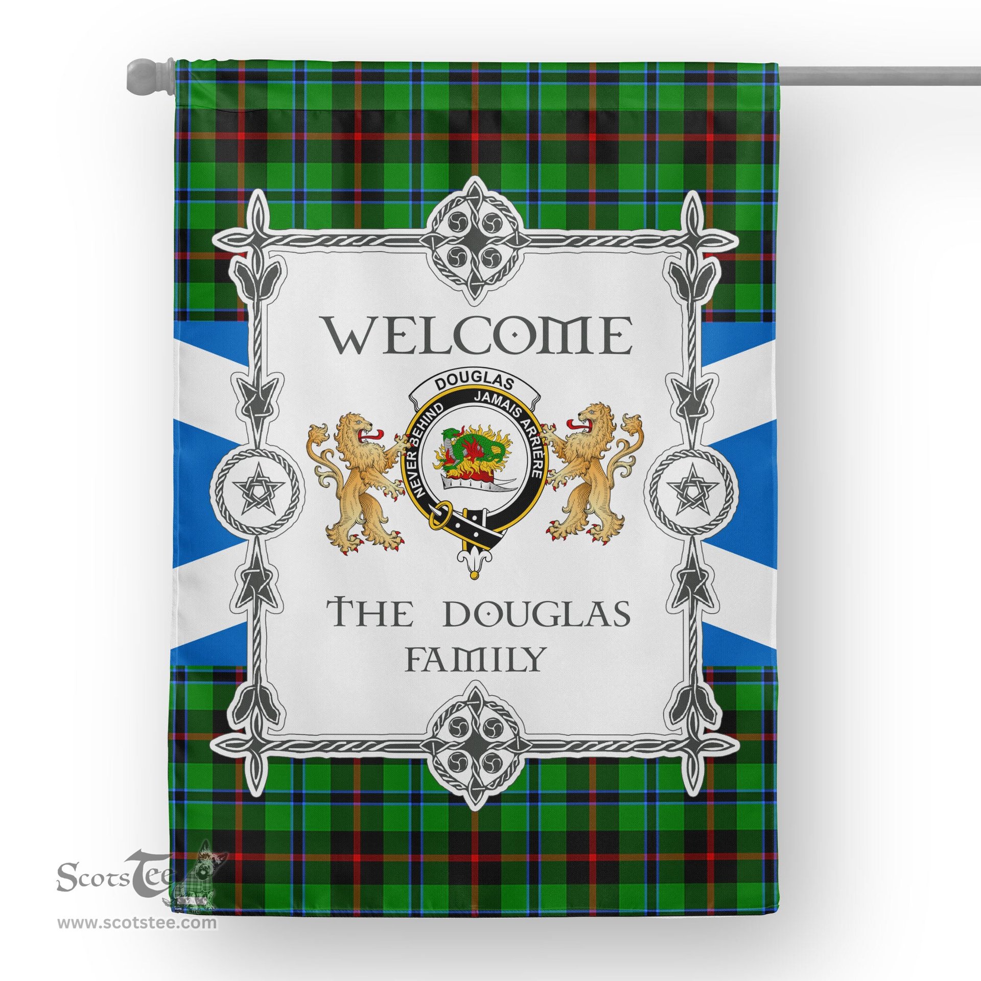 Scotstee Shop Douglas Flag Douglas Green Tartan Garden Flag - Tartan Flag Clan Badge Scottish Tartan House Flag, tartan garden flag, Tartan Flag, Crest Garden Flag, Garden Flag, Ireland Garden Flag, Family Crest, Custom Flag, Custom Garden Flag, Ireland Custom Flag, clan tartan flags