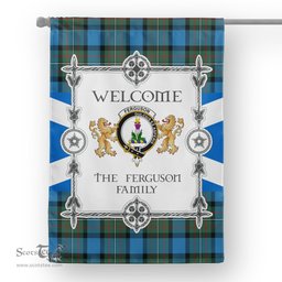 Ferguson Ancient Tartan Garden Flag - Tartan Flag Clan Badge Scottish Tartan House Flag, tartan garden flag, Tartan Flag, Crest Garden Flag, Garden Flag, Ireland Garden Flag, Family Crest, Custom Flag, Custom Garden Flag, Ireland Custom Flag, clan tartan flags