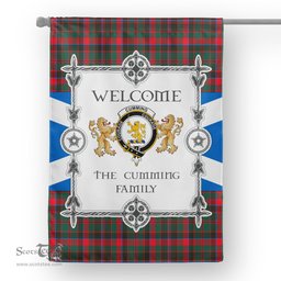 Scotstee Shop Cumming Hunting Modern Tartan Garden Flag - Tartan Flag Clan Badge Scottish Tartan House Flag, tartan garden flag, Tartan Flag, Crest Garden Flag, Garden Flag, Ireland Garden Flag, Family Crest, Custom Flag, Custom Garden Flag, Ireland Custom Flag, clan tartan flags