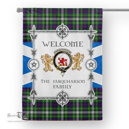 Farquharson Tartan Garden Flag - Tartan Flag Clan Badge Scottish Tartan House Flag, tartan garden flag, Tartan Flag, Crest Garden Flag, Garden Flag, Ireland Garden Flag, Family Crest, Custom Flag, Custom Garden Flag, Ireland Custom Flag, clan tartan flags