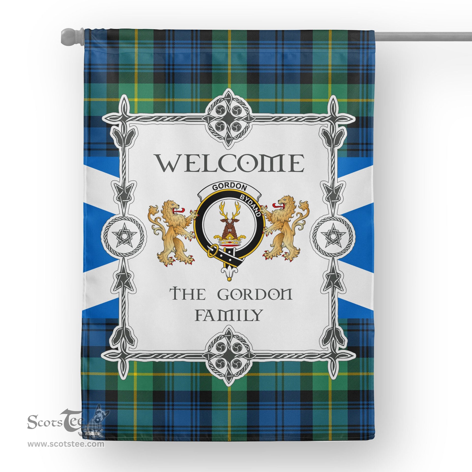 Gordon Ancient Tartan Garden Flag - Tartan Flag Clan Badge Scottish Tartan House Flag, tartan garden flag, Tartan Flag, Crest Garden Flag, Garden Flag, Ireland Garden Flag, Family Crest, Custom Flag, Custom Garden Flag, Ireland Custom Flag, clan tartan flags